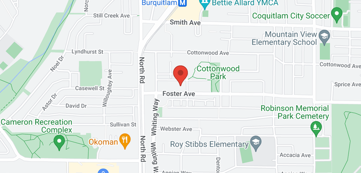 map of 506 525 FOSTER AVENUE
